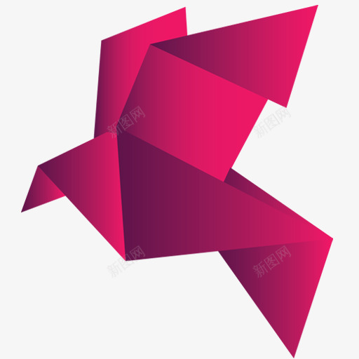 紫色折纸小鸟折纸艺术png免抠素材_新图网 https://ixintu.com 小鸟 折纸 紫色 艺术