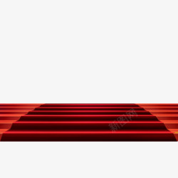 红色舞台台阶素材