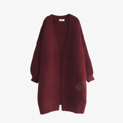 红色羊毛衫冬季宽松外套高清图片
