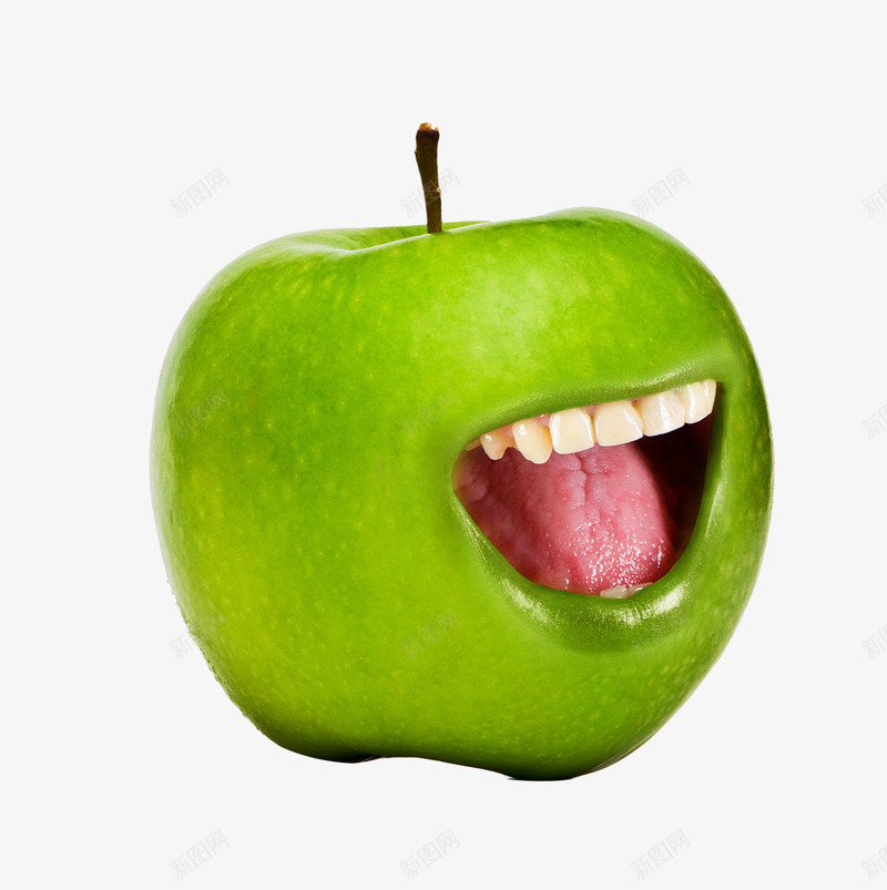 张嘴的青苹果png免抠素材_新图网 https://ixintu.com 张嘴 果肉 栖霞苹果 水果 清脆香甜 牙齿 甜的 苹果 营养丰富 酸甜的 青苹果