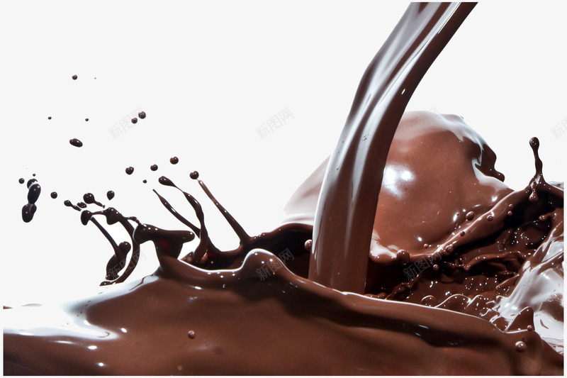 巧克力汁png免抠素材_新图网 https://ixintu.com 咖啡 喷溅 奶汁 巧克力汁