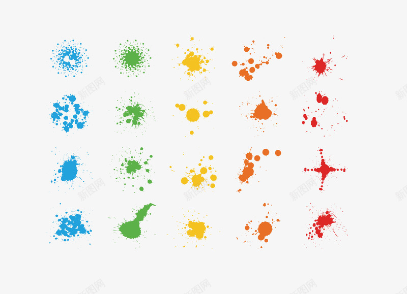 彩色喷雾png免抠素材_新图网 https://ixintu.com 喷彩雾 彩色喷溅物体 海报素瓷啊 溅开的喷雾 矢量素材 装饰 装饰素材
