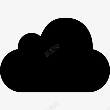 MobileMe标志黑云图标图标