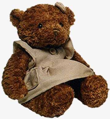 毛绒泰迪熊png免抠素材_新图网 https://ixintu.com 儿童玩具 实物 棕色 毛绒泰迪熊 玩具 衣服