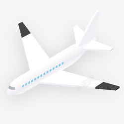 白色创意科技飞机元素素材