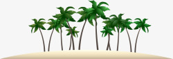 棕榈树沙滩素材