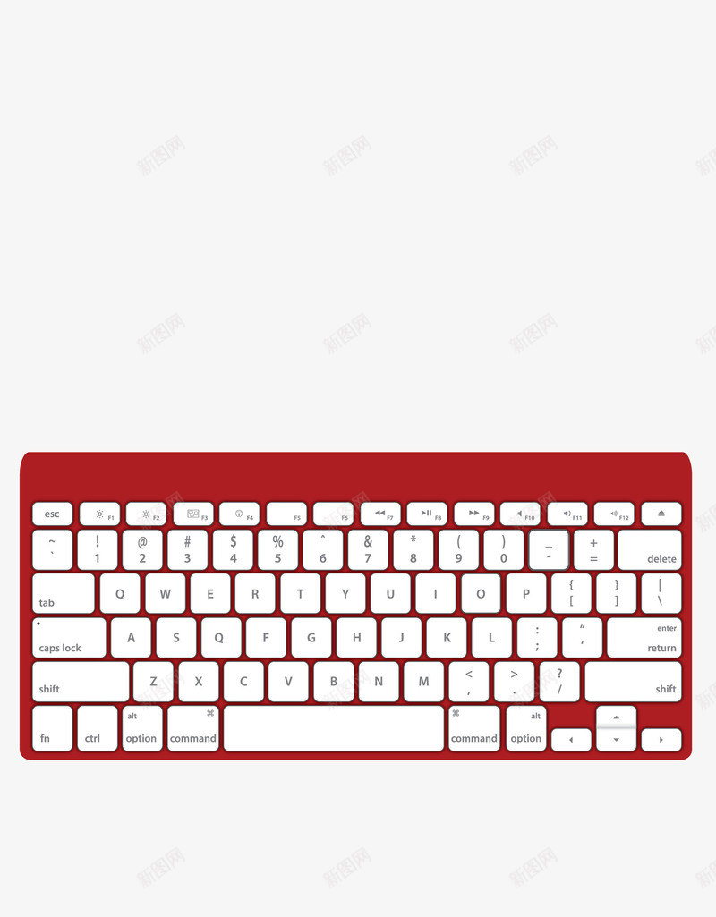 苹果键盘png免抠素材_新图网 https://ixintu.com 新款 红色 迷你 配件