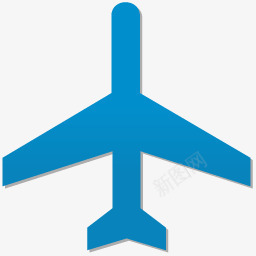 军机飞机蓝色图标图标