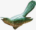 摄影绿色的飞翔的小鸟素材