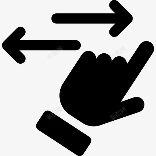 一方面图标png_新图网 https://ixintu.com 人力 手势 手指 标志 触摸屏 身体