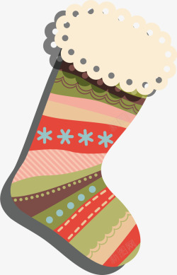 多彩袜子圣诞节多彩圣诞袜高清图片
