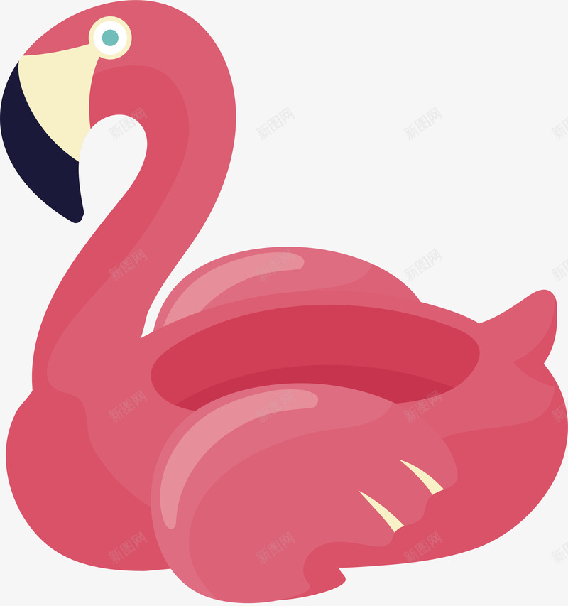 粉色天鹅png免抠素材_新图网 https://ixintu.com 儿童玩具 充气玩具 充气玩具矢量 天鹅 沙滩玩具 玩具 益智玩具 粉色