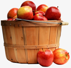 一筐红苹果新鲜苹果高清图片