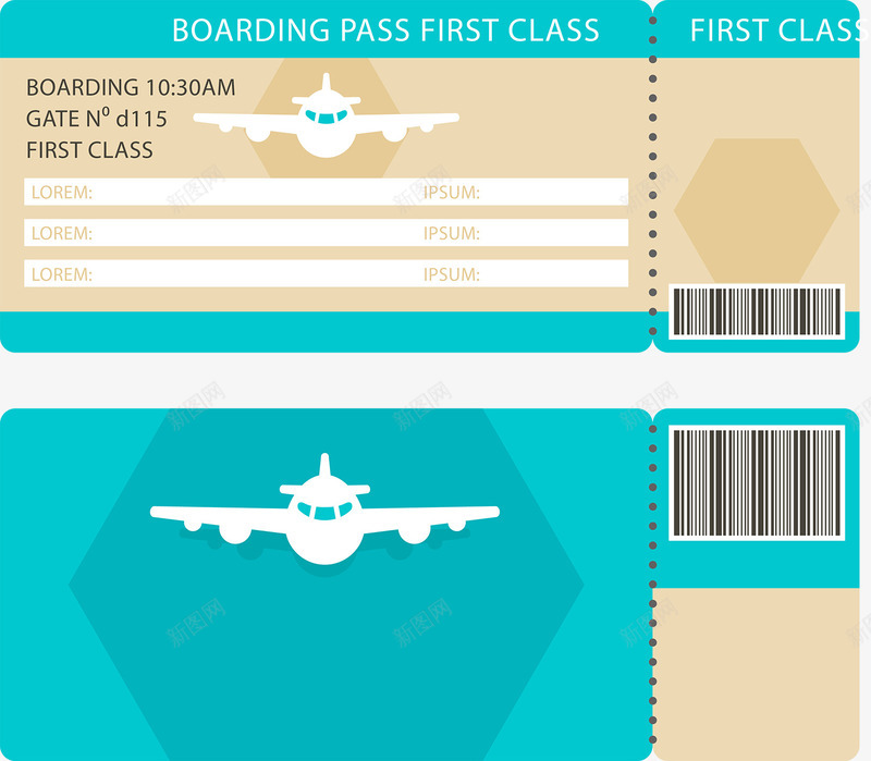 可爱清新简约登机牌png免抠素材_新图网 https://ixintu.com 机票 登机牌 航班 飞机