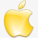 金色魅力苹果电脑图标金色魅力苹果电脑图标高清图片