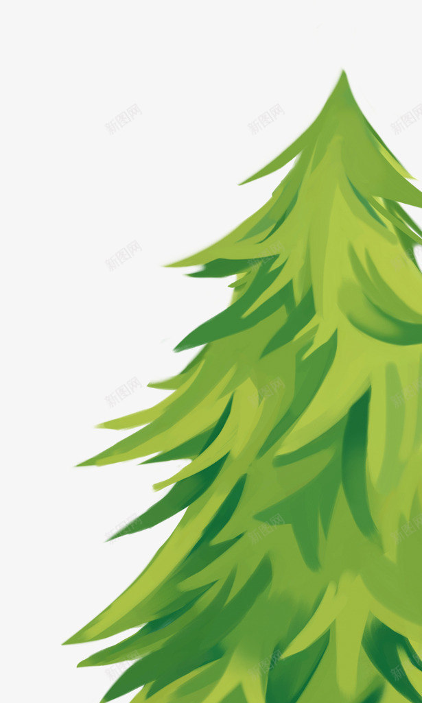 绿色圣诞树冬季png免抠素材_新图网 https://ixintu.com 冬季 圣诞树 素材 绿色