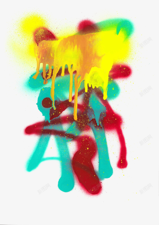 油漆喷溅png免抠素材_新图网 https://ixintu.com 喷溅 彩色 油漆 涂鸦 液体 红黄蓝绿 颜料