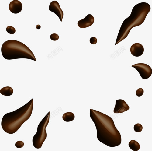 巧克力喷溅png免抠素材_新图网 https://ixintu.com 喷溅 巧克力 巧克力浆 食物