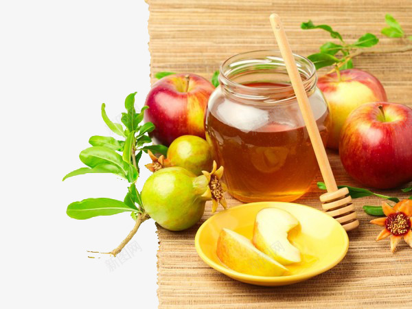 鲜果蜂蜜图案png免抠素材_新图网 https://ixintu.com 实拍食物 苹果 蜂蜜 鲜果