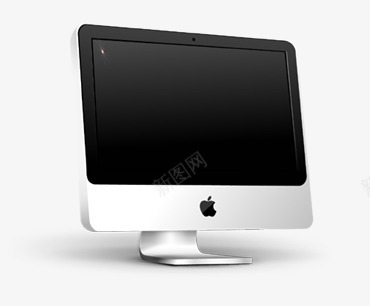 白色苹果显示器png免抠素材_新图网 https://ixintu.com 显示器 白色 苹果