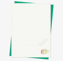 绿色圣诞节纸张矢量图素材