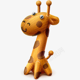 长颈鹿玩具图标图标