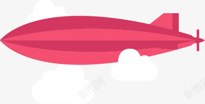 手绘粉色卡通小飞机png免抠素材_新图网 https://ixintu.com 卡通 粉色 飞机