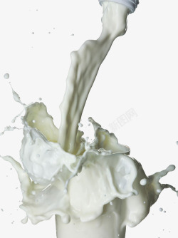 洒牛奶牛奶喷溅高清图片