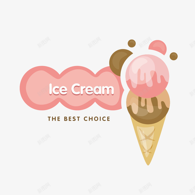 冷饮冰淇淋矢量图ai免抠素材_新图网 https://ixintu.com 冰淇淋 冷饮 夏季甜品 矢量图 装饰 食物 餐饮