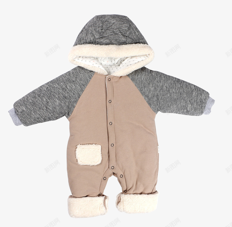 婴儿冬季衣服png免抠素材_新图网 https://ixintu.com 保暖衣 哈衣 外出服 棉套