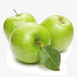 绿色新鲜苹果素材