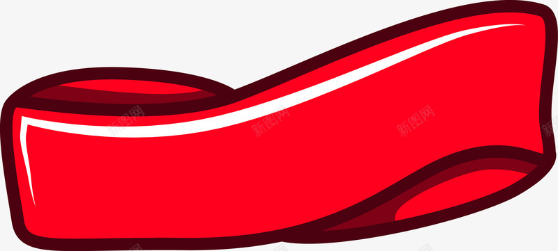 红丝带手绘图png免抠素材_新图网 https://ixintu.com 丝带 丝带横幅 旧货标签 标题 横幅 红丝带 红丝条 红色 老式横幅 装饰 颜色