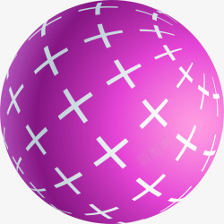 紫色玩具皮球素材