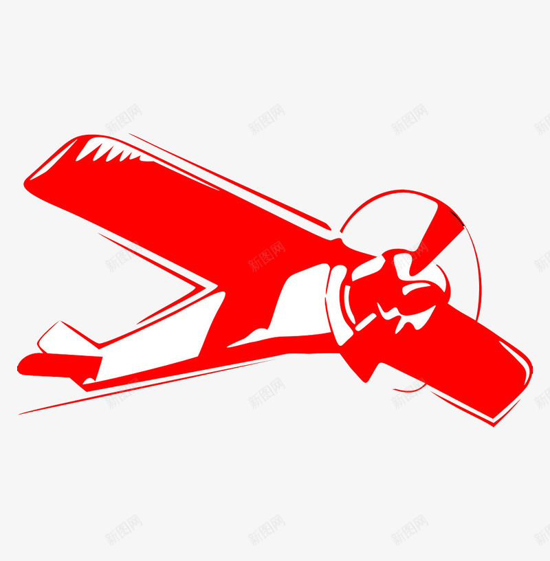 卡通红色直升飞机png免抠素材_新图网 https://ixintu.com png图片 卡通 直升飞机 红色