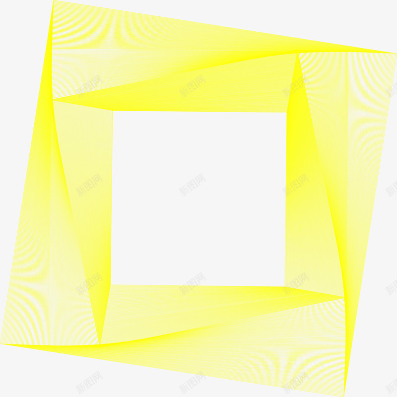 黄色组合方框png免抠素材_新图网 https://ixintu.com 清新方向 清新框架 简约图形 组合框架 边框纹理 黄色方框