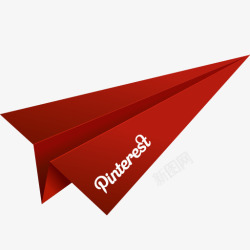 红飞机折纸纸飞机Pinterest红高清图片