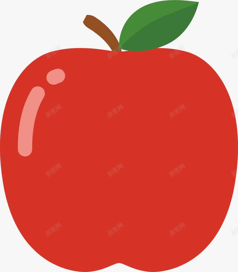 红苹果水果矢量图ai免抠素材_新图网 https://ixintu.com 卡通人物 水彩画 红苹果 肖像画 装饰图案 矢量图