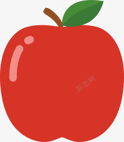水彩红苹果红苹果水果矢量图高清图片