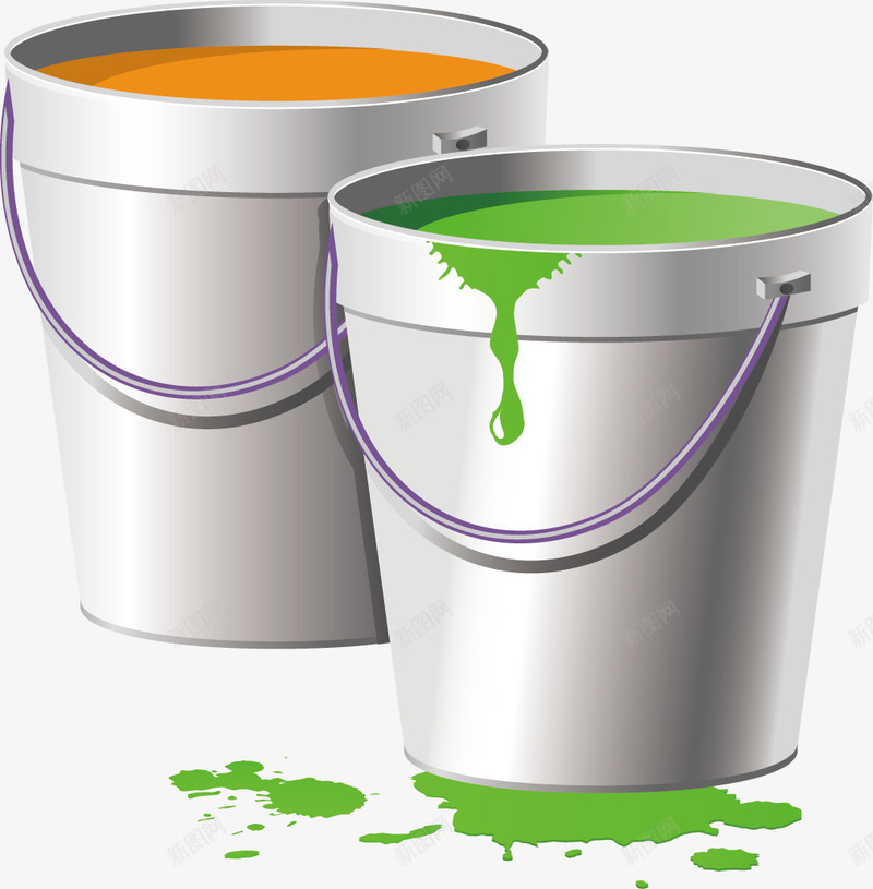 各种油漆桶png免抠素材_新图网 https://ixintu.com 手绘图案油漆桶 油漆 油漆喷溅 绿色油漆桶 黄色油漆