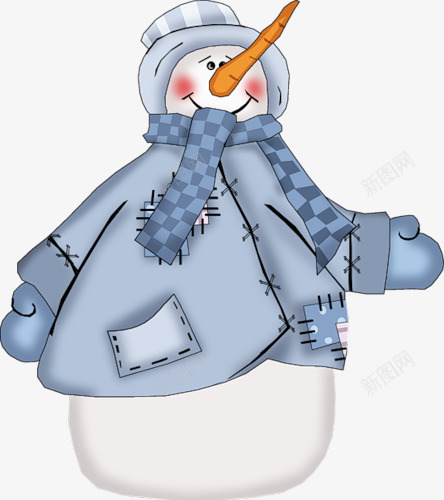 穿着衣服的雪人png免抠素材_新图网 https://ixintu.com 冬季 双十二 圣诞 电商节日 透明
