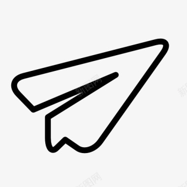 纸飞机符号图标图标