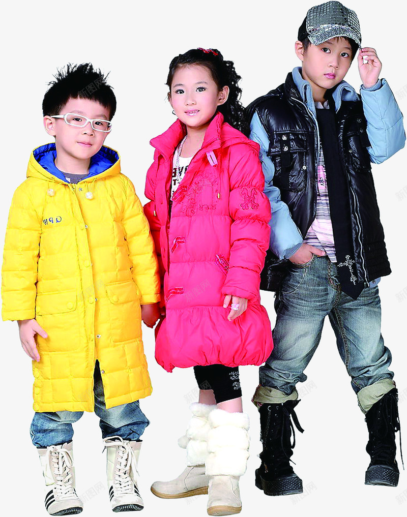 彩色冬季儿童服饰png免抠素材_新图网 https://ixintu.com 儿童 冬季 彩色 服饰