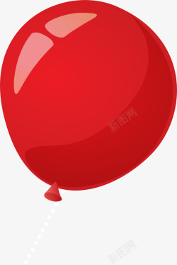 简约红色气球素材