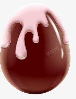 粉色果酱美味棕色巧克力高清图片