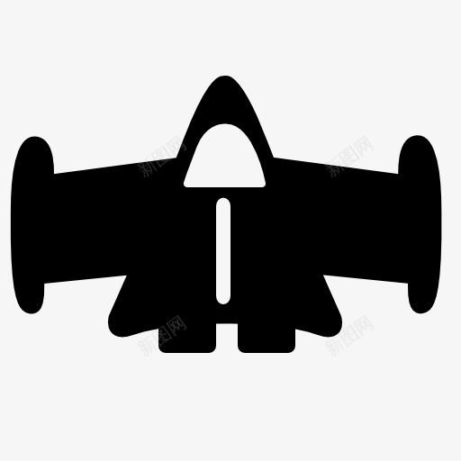 飞机黑色简笔画图标png_新图网 https://ixintu.com 简笔画 飞机 黑色