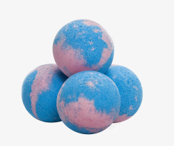 粉蓝色的浴球素材