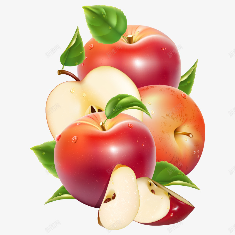 水果健康食品png免抠素材_新图网 https://ixintu.com 健康食品 卡通水果 吃 吃出健康 夏天 新鲜 水果 苹果