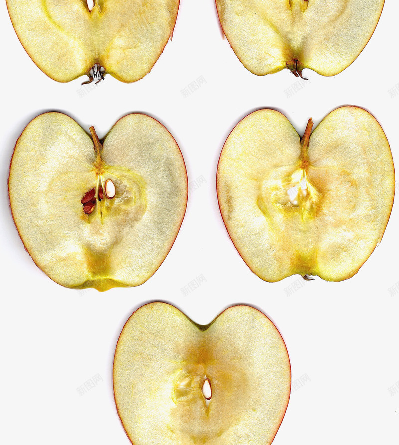 切开的苹果png免抠素材_新图网 https://ixintu.com 一片一片的苹果 水果蔬菜 苹果 食物
