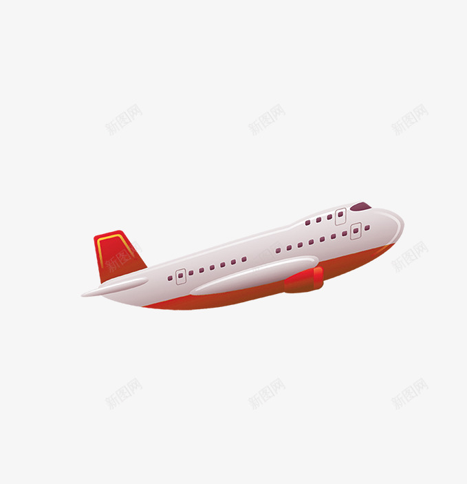 航班飞机片png免抠素材_新图网 https://ixintu.com 卡通飞机 旅游航班 旅游航红 飞机素材