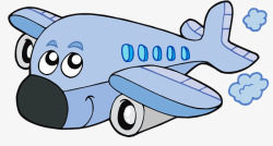 拟人飞机卡通手绘飞机高清图片